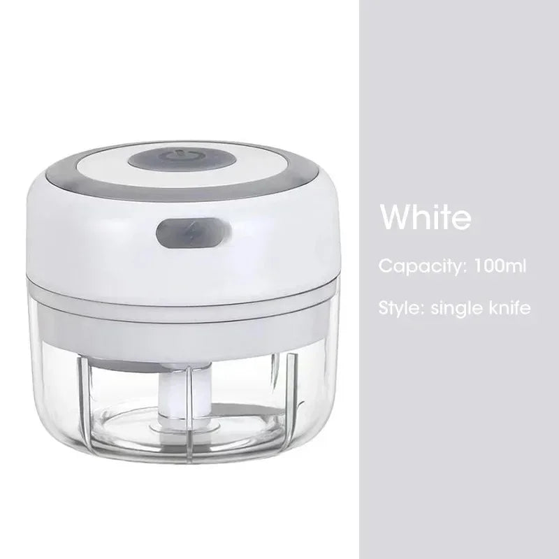 100/250ml Electric Kitchen Food Chopper Mini Garlic Masher crusher USB Portable Meat Grinder Vegetable Chopper for kitchen tools