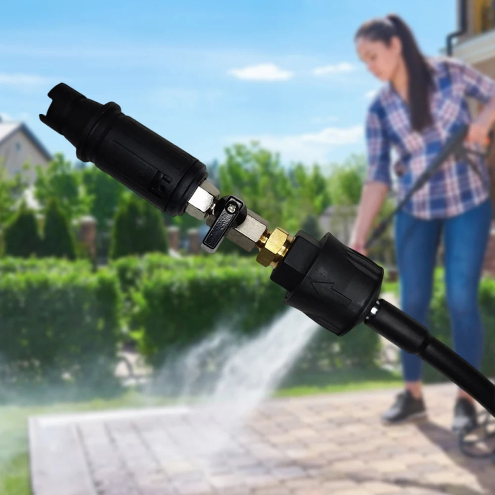 Quick Plug Connect Sprayer with Safe Lock Water Flow Control Valve Wear Resist Duckbill Water Gun Sprayer for Car Washing