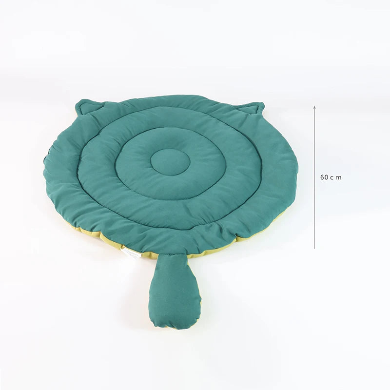 Dog Bed Mat for Sleeping, Big Face Cat Style Cat Bed Pad for All Seasons, Soft Breathable Washable Pet Cushion for Cats Dogs