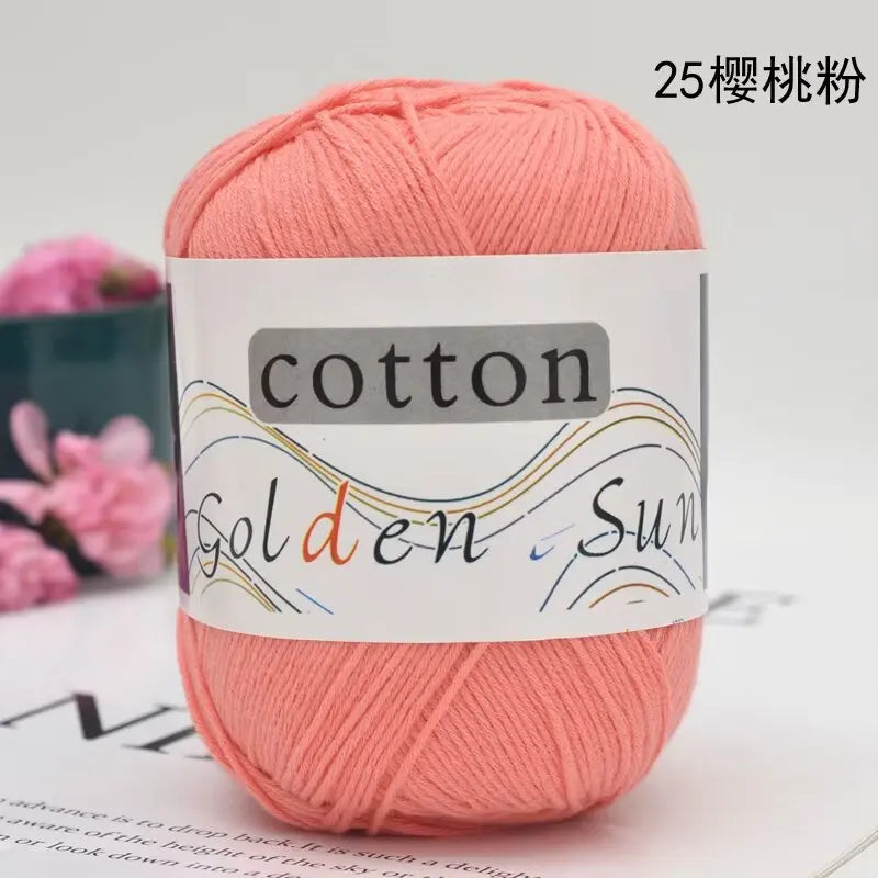 1Pc 50g Hand knitting 100% cotton yarn soft crochet yarn to knit sweater blanket hat line crocheting amigurumi doll bag threads