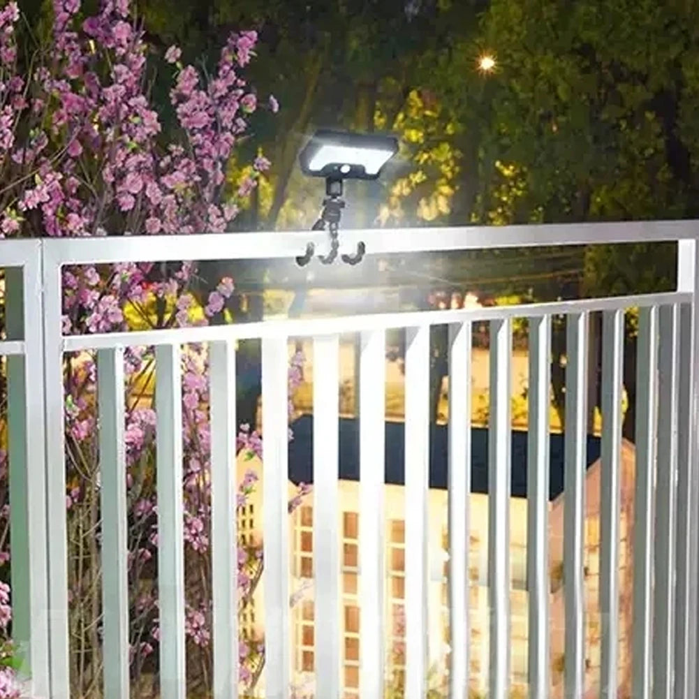 Solar Wall Light Solar Powered Flood Light Auto On/Off Motion Sensor Outdoor Wall Lantern Outside Yard Lamp for Garden Yard Path
