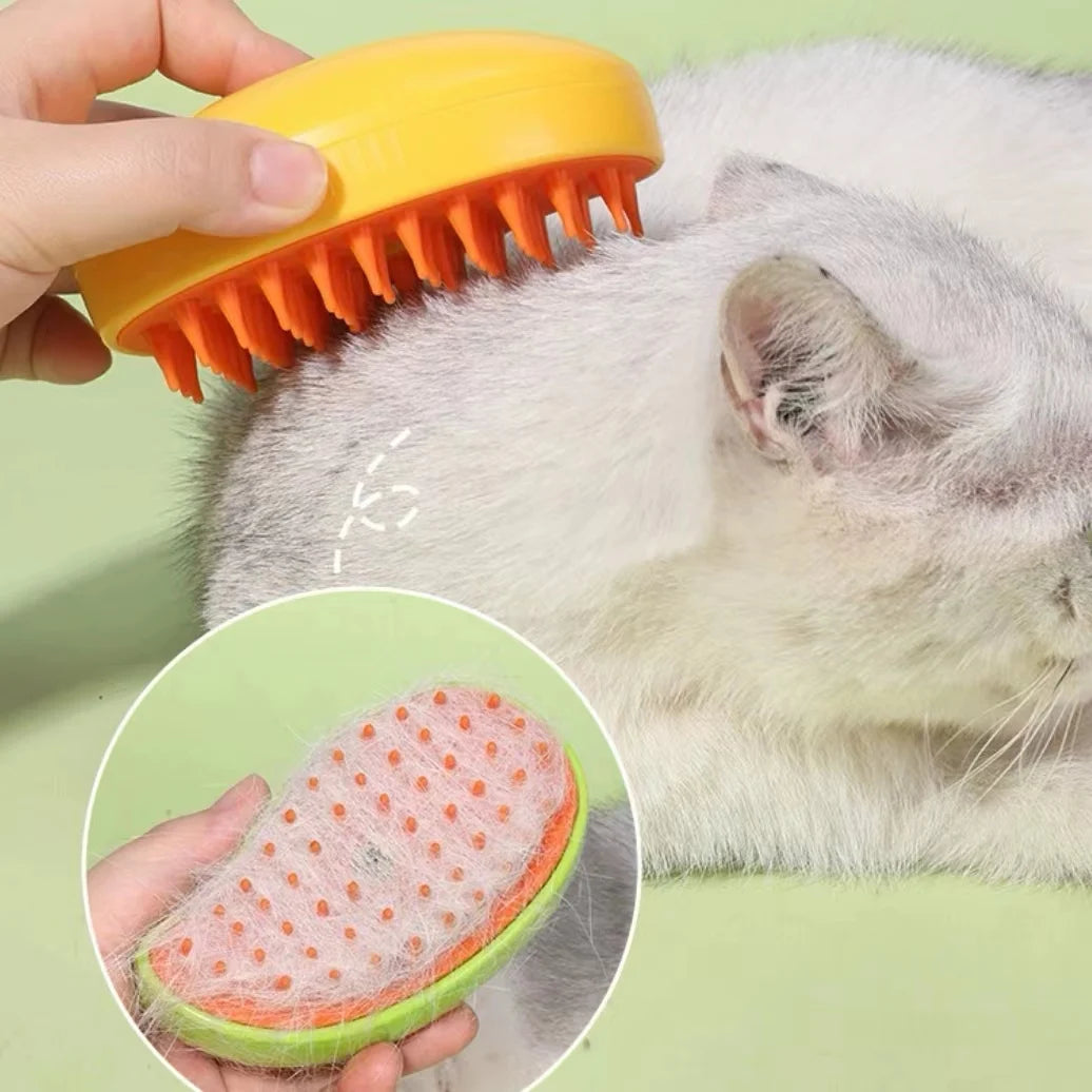 Cat Dog Steamy Brush Steam Brush Electric Sprayer for Massage Pet Grooming tool Shedding 3 in 1 Electric Sprays Massage Combs