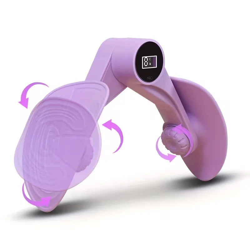 Pelvic Floor Muscle Trainer with Counter Kegel Exerciser Hip and Inner Thigh Exercise Equipment for Hip/Butt/Arm/Leg