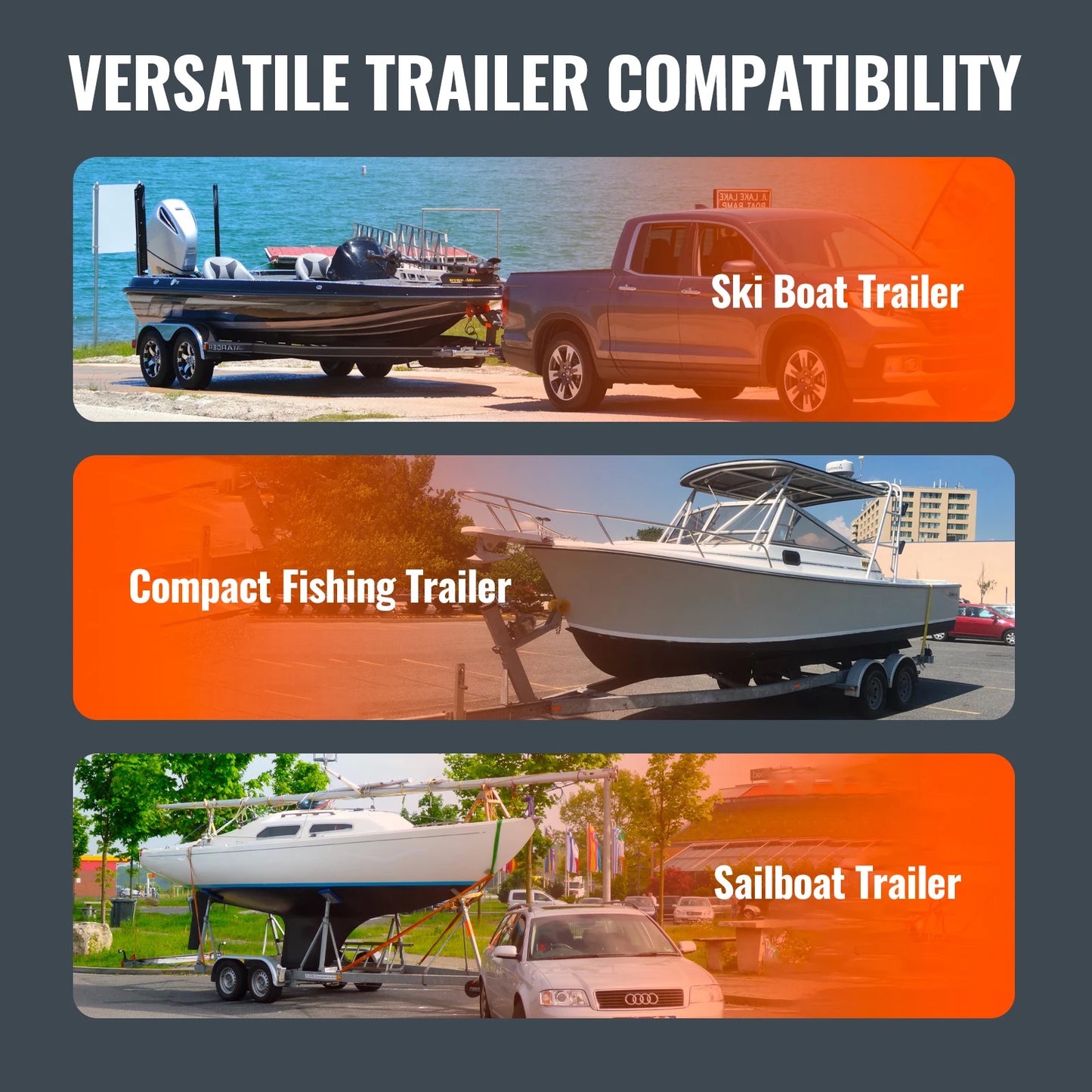 SucceBuy Boat Trailer Guide 2 PCS Rustproof Galvanized Steel Trailer Guide ons Trailer Guides with PVC Pipes for Boat