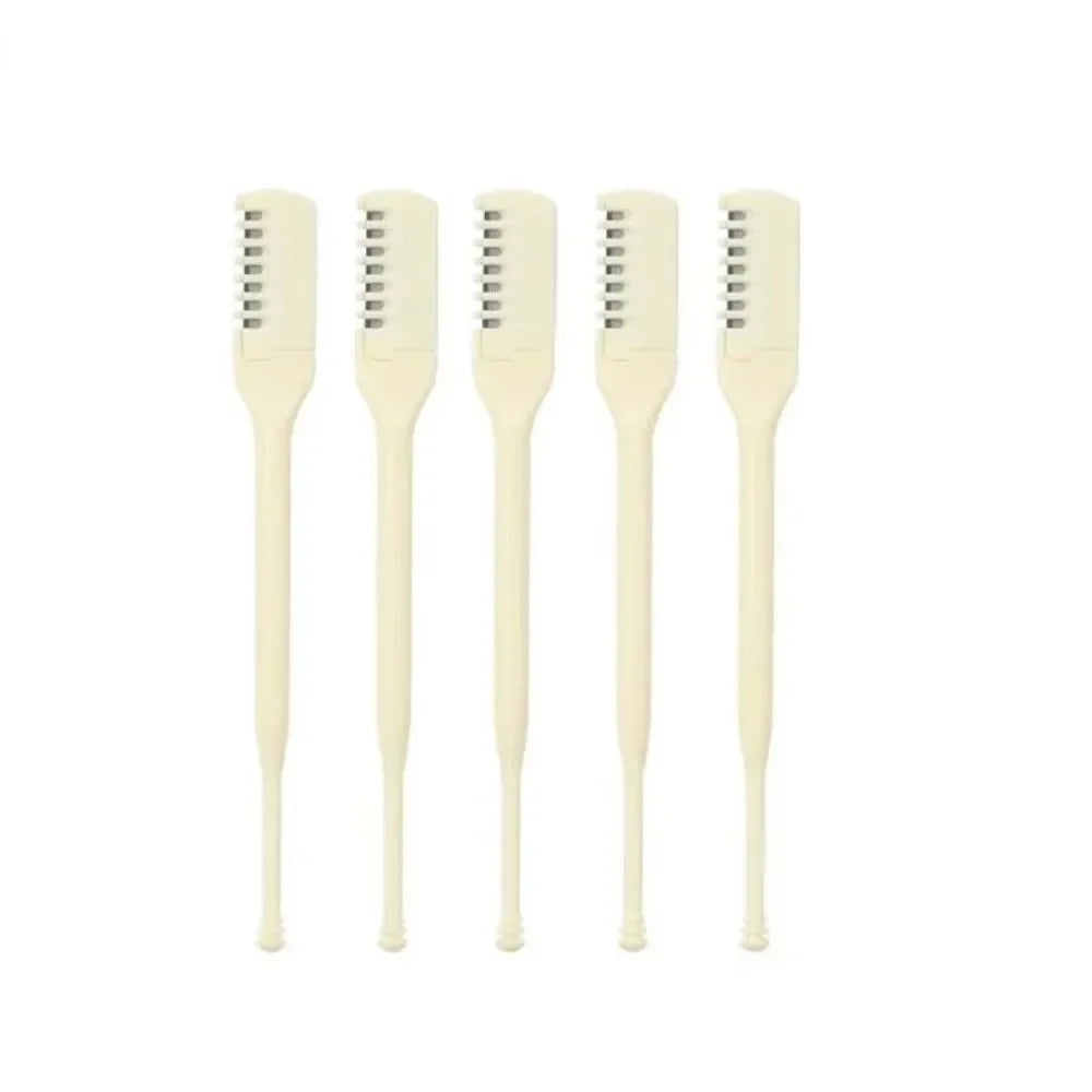 5PCS/10PCS Double Sided Nose Hair Trimmer Portable 360 Degree Nostril Cleaning Trimmer Reusable Nose Hair Scraper Women and Men