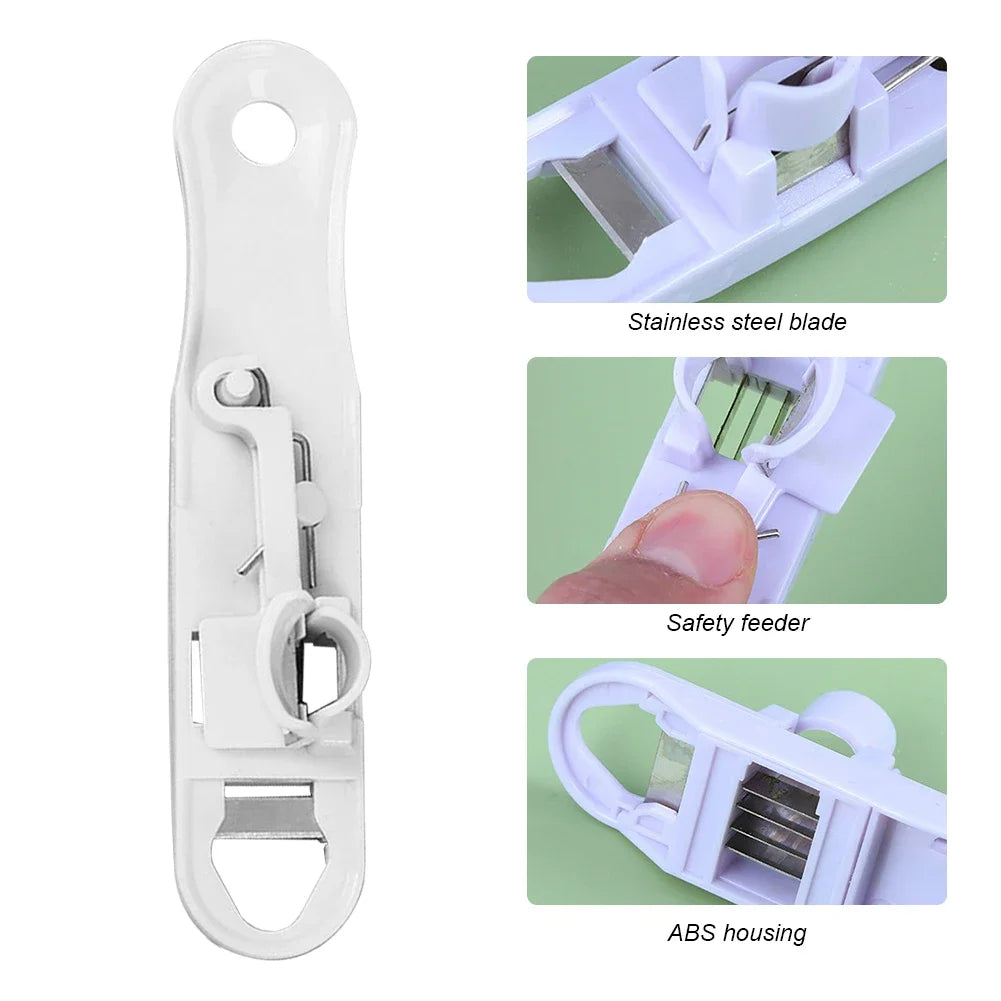 1-4PCS Green Bean Slicer Sharp Bean Cutter Vegetable Slicer Runner Cutter Kitchen Tool Stainless Steel Vegetable Chopper Cutter