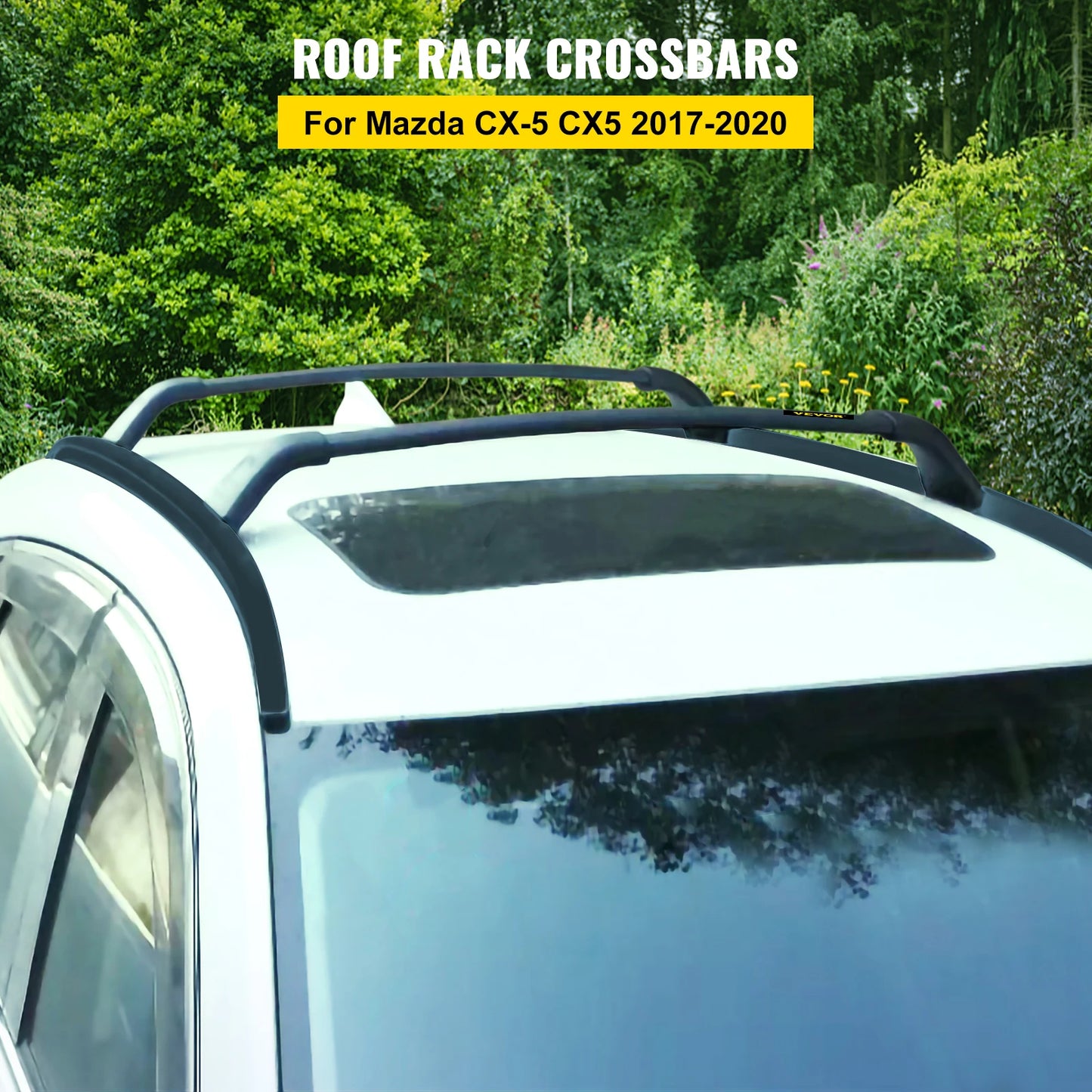 VEVOR Roof Rack Rail Cross Bar 165LBS Aluminum Roof Rails Crossbars Replacement Cross Bars Cargo Carrier for CX-5 CX5 2017-2019