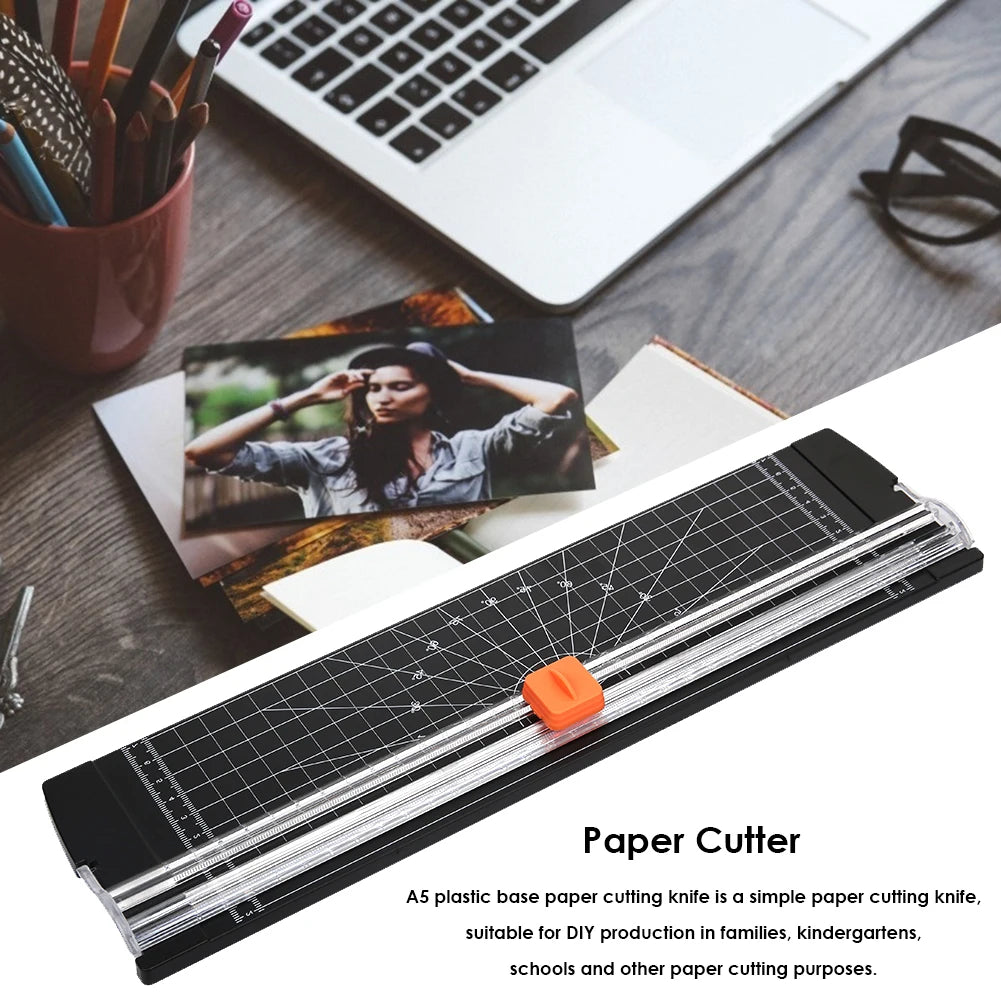 Office A4 Guillotine Paper Cutter with Automatic Security Safe Guard for Coupon Craft Paper Lightweight Cutting Mat Machine