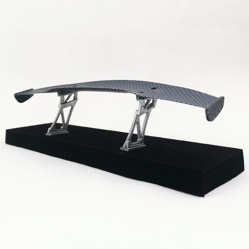 1/10 Scale RC Car Plastic Carbon Fiber Pattern Rear Wing Spolier Drift On Road Touring Model Hobby