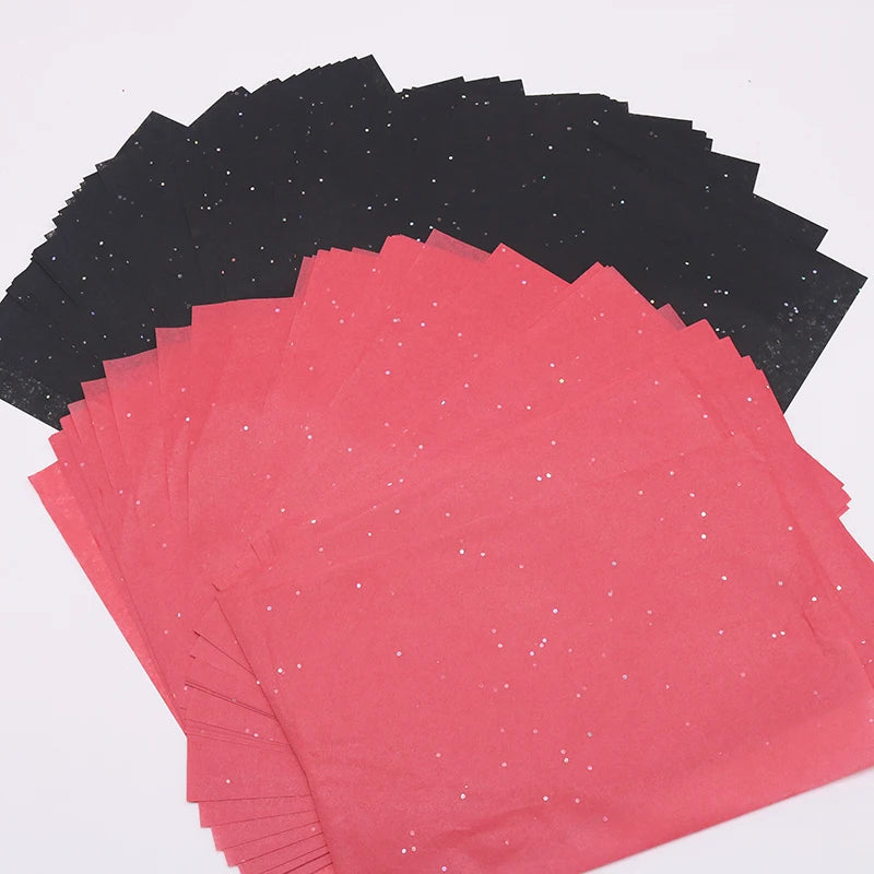 100 Sheets/bag 21X14cm Colorful Tissue A5 Wine Wrapping Papers DIY Folding Craft Paper Party Wedding Home Decor Packing 2030