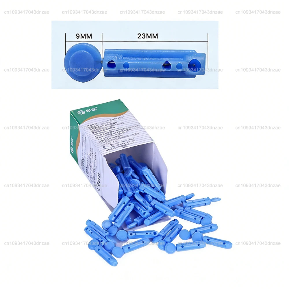 50pcs Blood Lancet Pen Disposable Needles Massage Stick Use For Pen Sterile Lancets Vent Drain Blood Lancet 28g Diabetes Testing