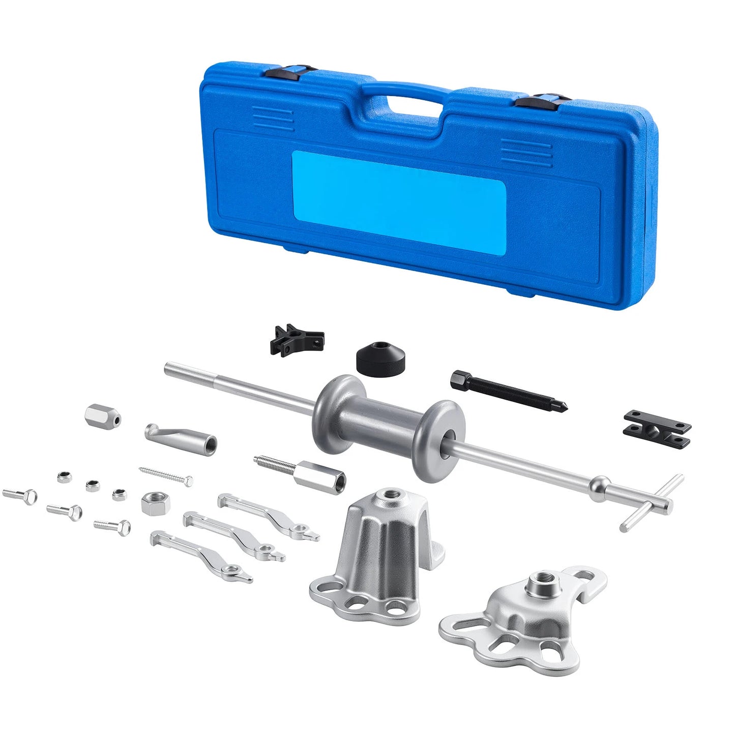 SucceBuy 9-Way Slide Hammer Puller Set Front Wheel Hub Bearing Remover Axle Bearing Puller Tool Kit and Slide Hammer Remover Set