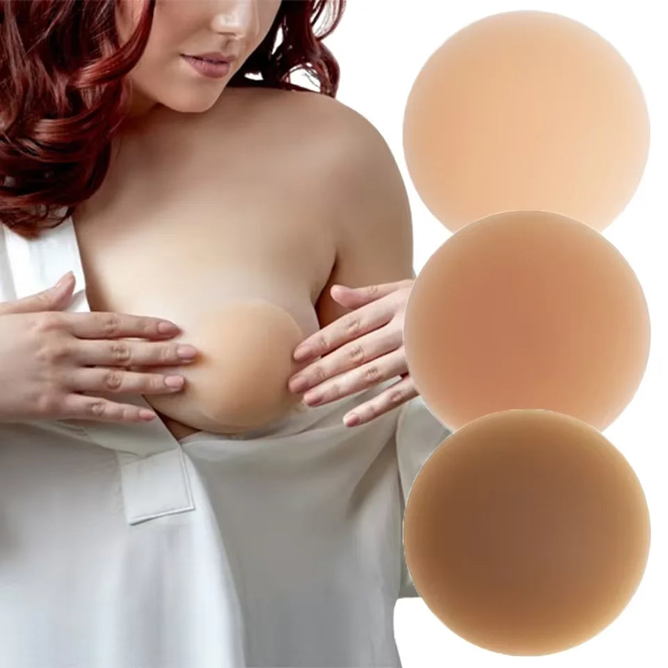 Silicone Nipple Covers Pasties Reusable Adhesive Seamless Sticky Bra Waterproof Invisible Boob Tape Breast Petals