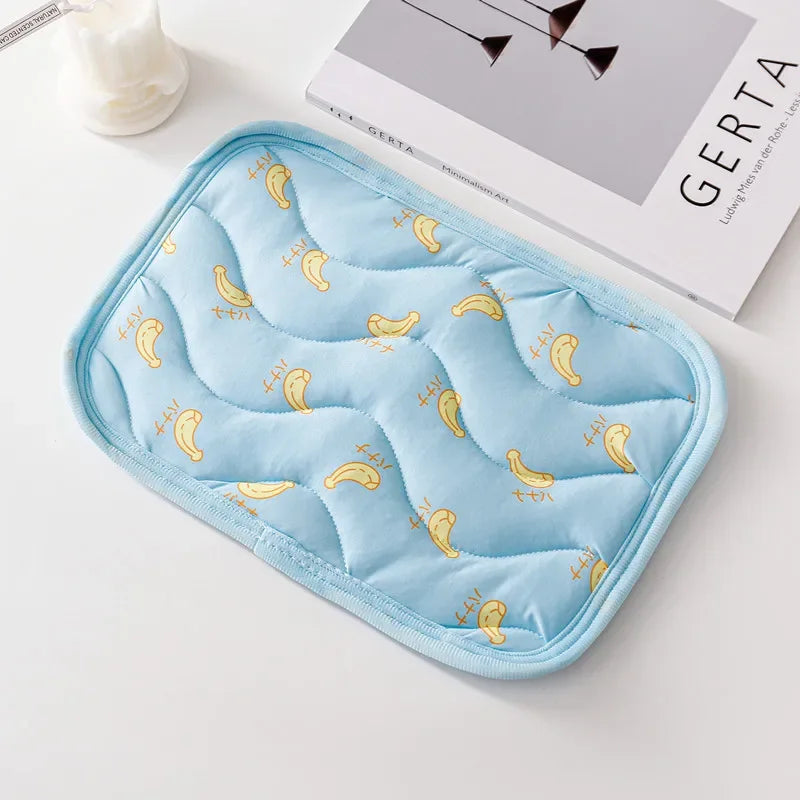 Hamster Kennel Mat Small Pet Cooler Mat Summer Ice Silk Cool Feeling Pet Mat Guinea Pig Chinchilla Rabbit Small Pet Cooling Mat