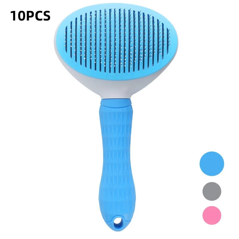 Pet Dog Brush Cat Comb Self Cleaning Pet Hair Remover Brush For Dogs Cats Grooming Tools Pets Dematting Comb Dogs Accessories
