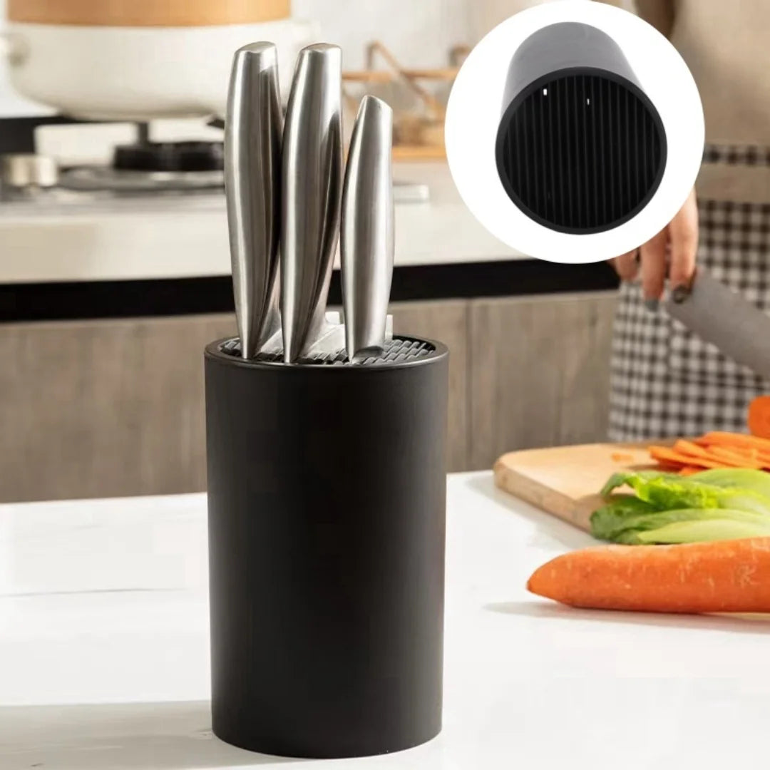 Multi-functional Knife Storage Stand Holder Inserted Kitchen Organizer For Chef Cleaver Scissors Fruit Knives Space Saving Rack