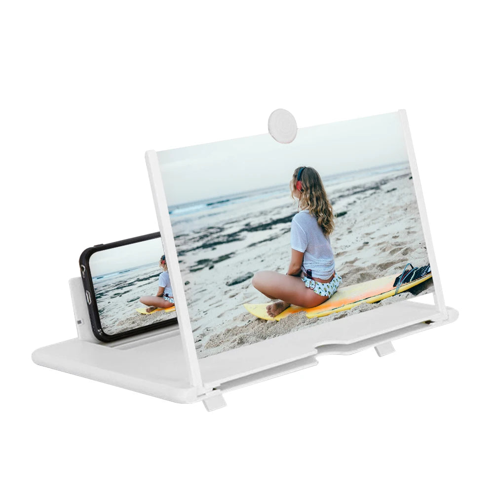 Foldable Holder Stand Video Amplifier Portable 3D Phone Screen Amplifier Mobile Display Enlarged Magnifier Expander