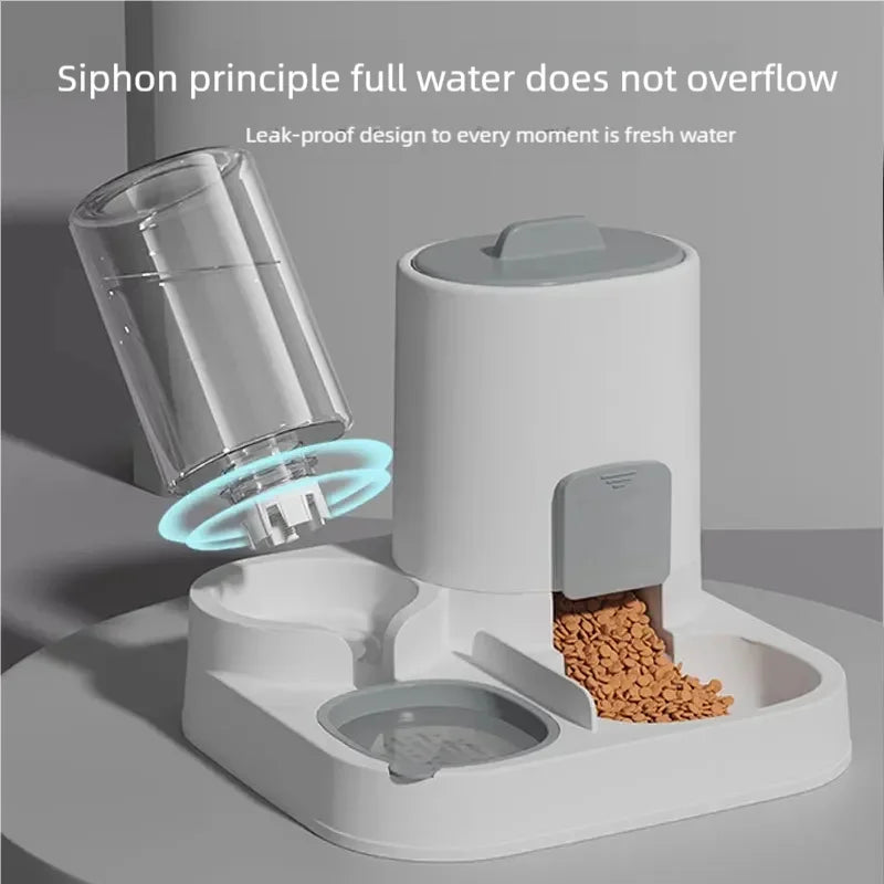 Automatic Gravity Cat Water Dispenser Feeder No Electricity Needed Spill-Proof Large Capacity Pet Supplies for Cats Dogs