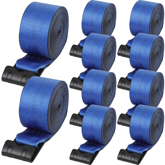 SucceBuy 30/40 ft Winch Truck Straps with Flat Hook Flatbed Tie Downs Cargo Control for Trailers Towing Farms Rescues Tree Saver