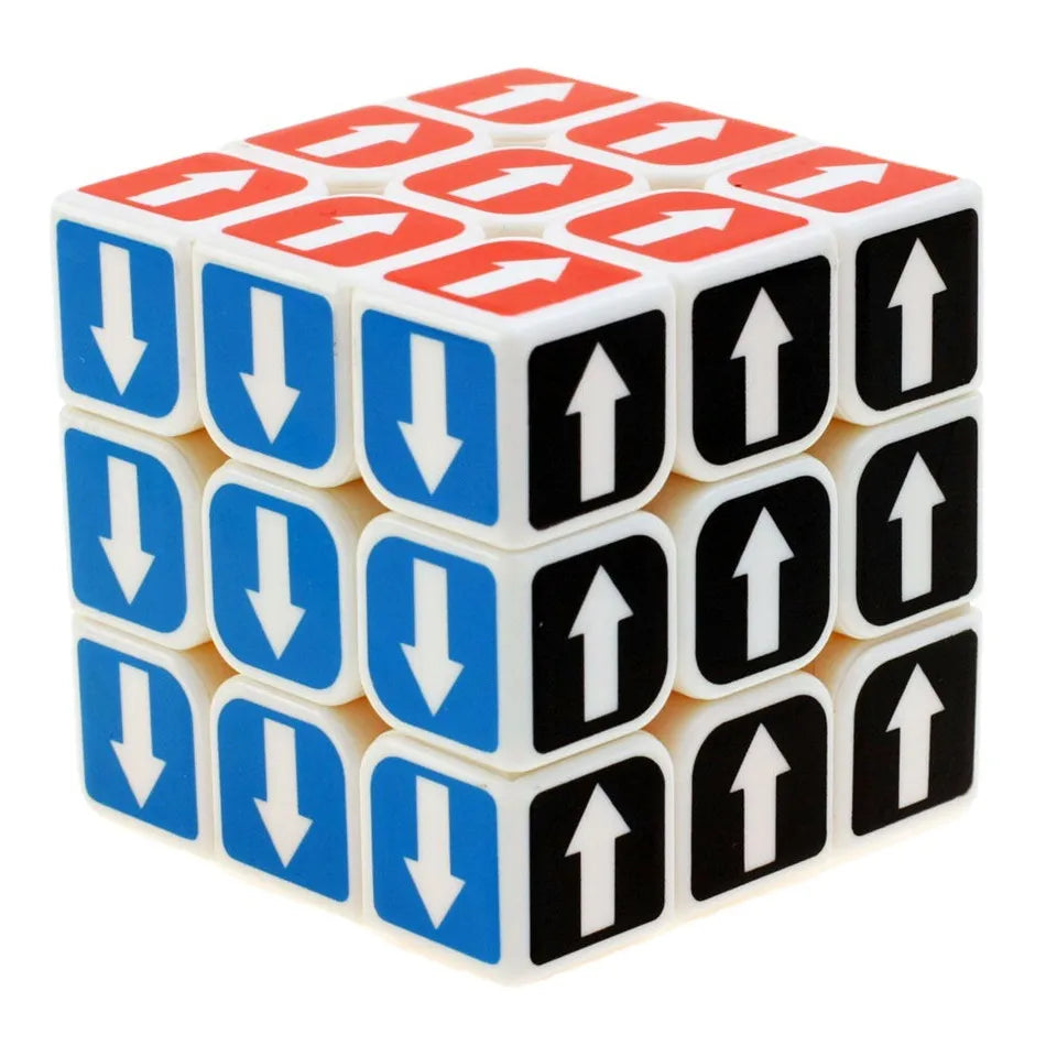Zcube Idea Fun 3x3 Direction Arrow Magic Cube White/Black Educational 3x3x3 Puzzle Cubo Magico Toys For Children