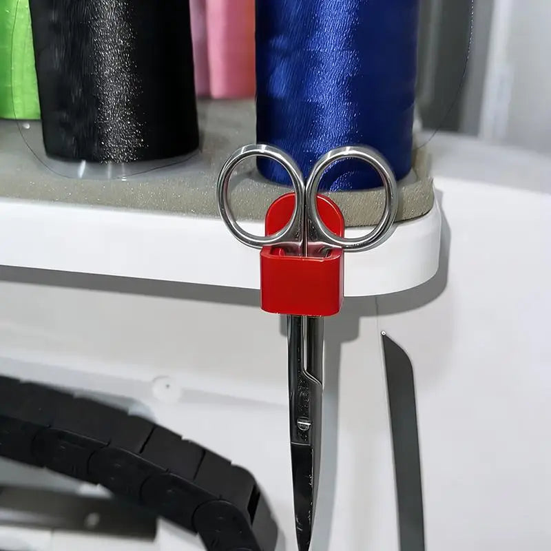 Sewing Machine Scissor Storage Organizer Box with Adhesive Backing for Craft Studio Easy to Install Holder Accessories Box