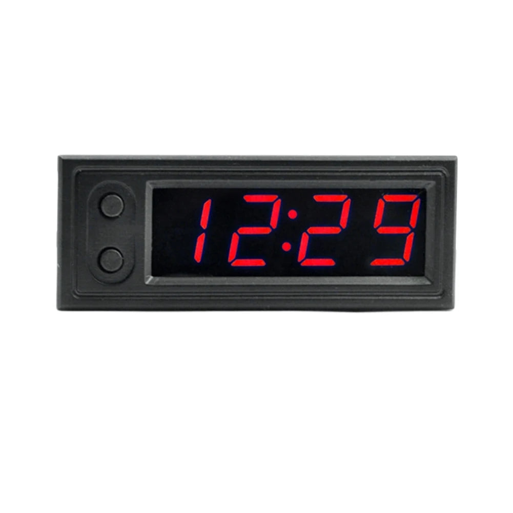 3 in 1 Car Temperature Clock LED Display Digital Clock Voltage Tester Luminous Electronic Clock Voltmeter Vehicle Interior Parts