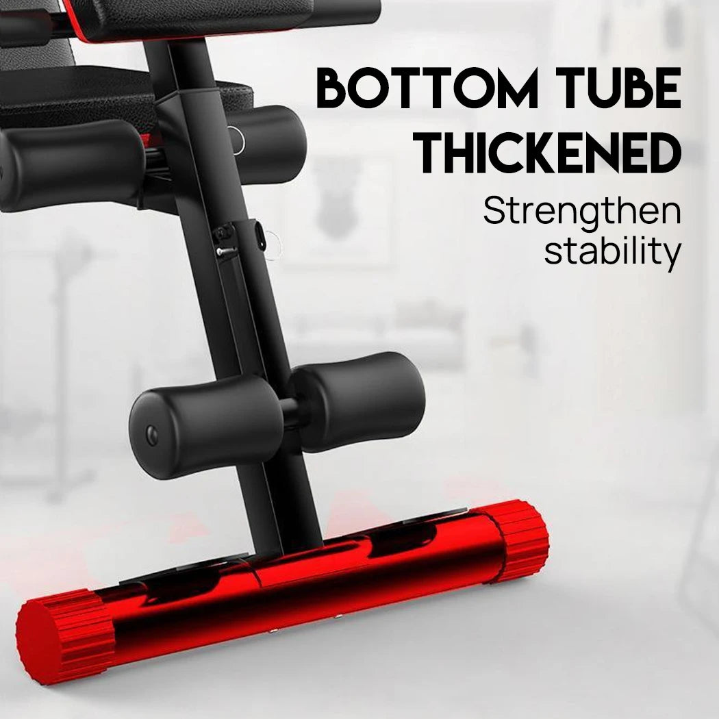 ADKING Weight Bench Fitness Bench Press Squat Rack Adjustable Home Gym Equip