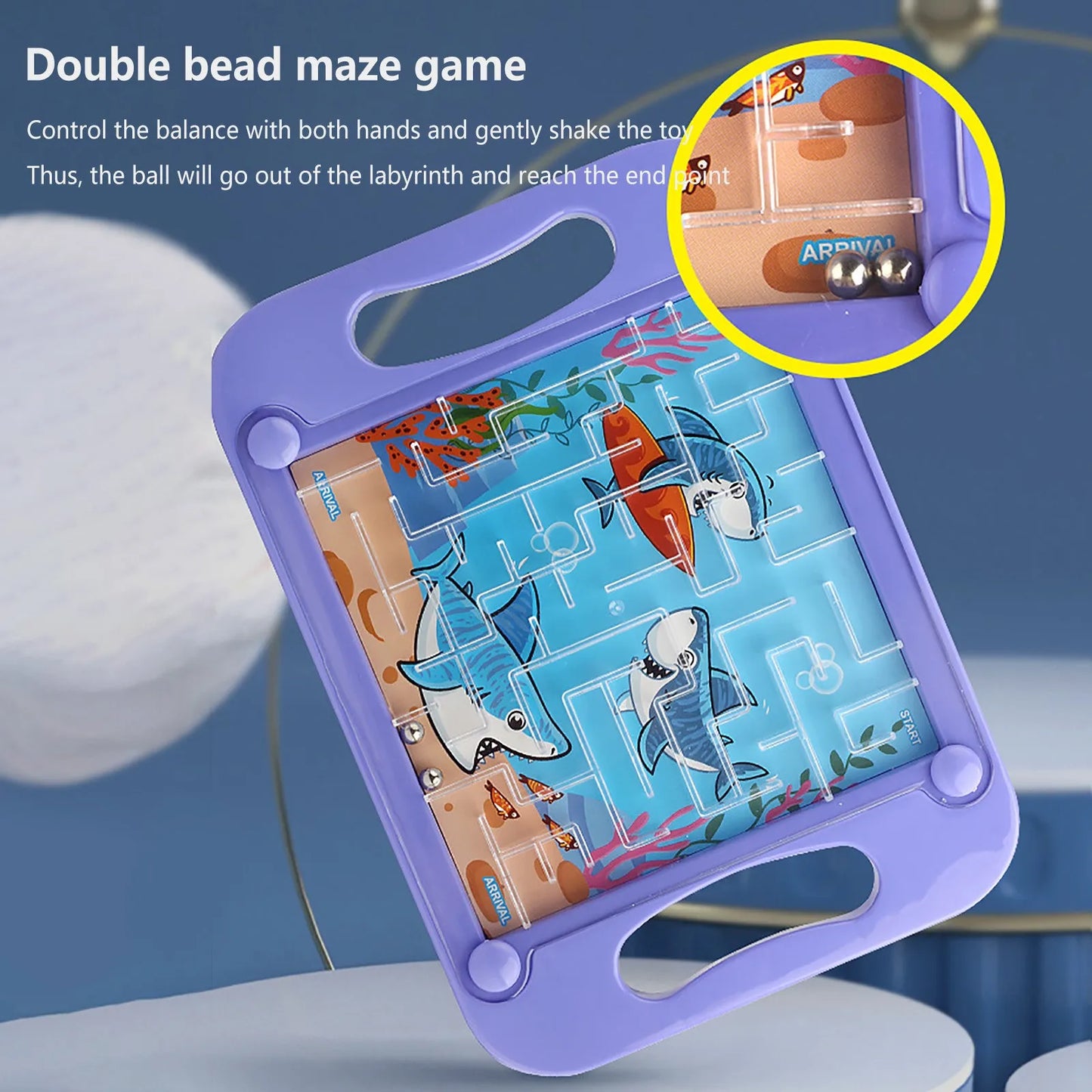 3D Maze Ball Kids Balance Gravity Memory Sequential Puzzle Montessori Early Education Gifts For Baby educational toys Game Gifts
