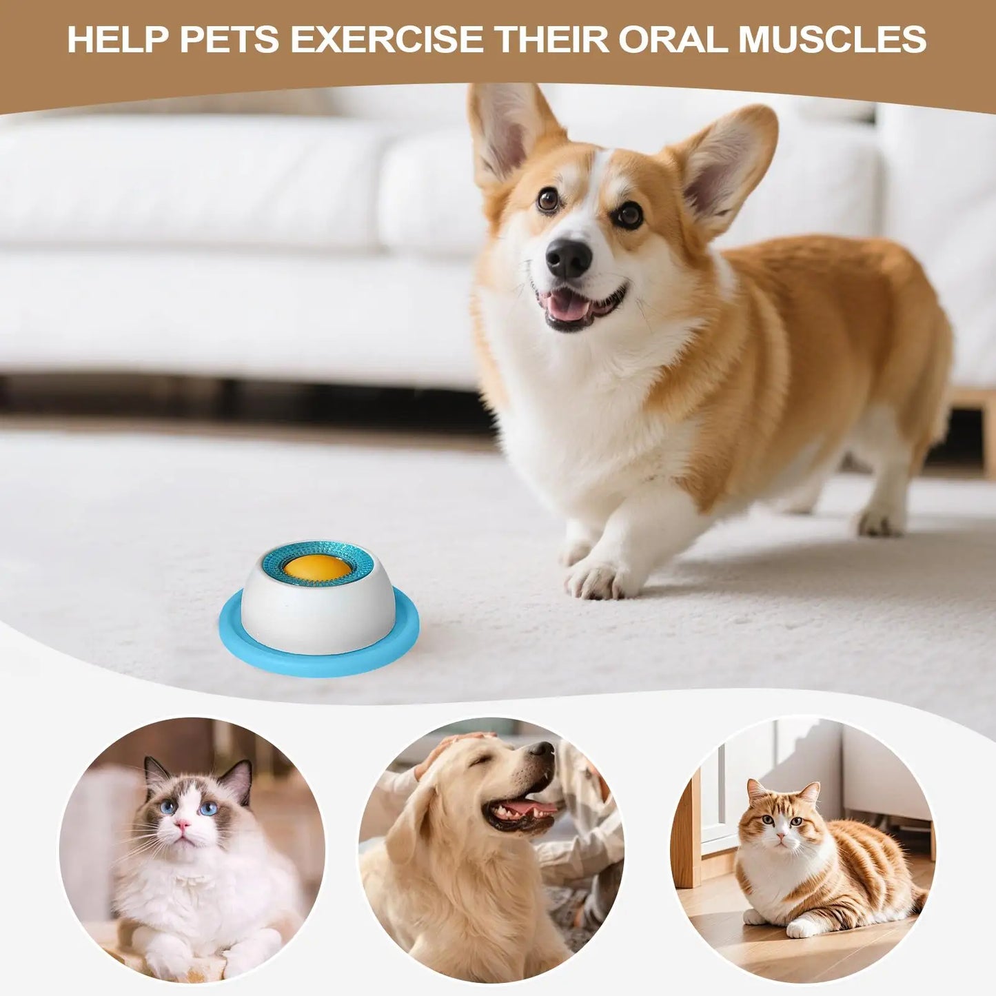Mental Stimulation Licking Mat Slow Feeder Puzzle Toy for Dogs Cats Promotes Calmness Prevents Gulping Non Tip Design for Meals