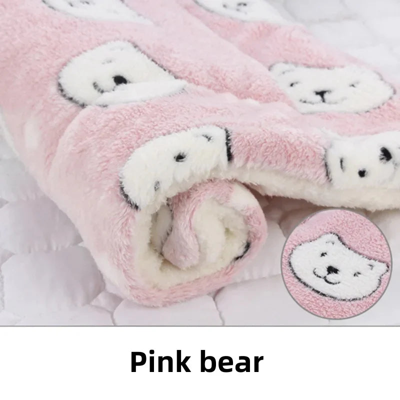 Pet Sleeping Mat Dog Bed Cat Litter Puppy Bed Dog Sofa Lovely Mattress Cushion for Small Large Dog Washable Blanket For Winter