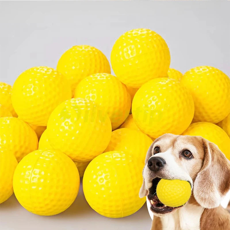 2/10pcs Durable Dog Chewing Squeak Toy Ball Outdoor Throwing Dog Recovery Training Pet Supplies Small Dog Tennis Play TMZ