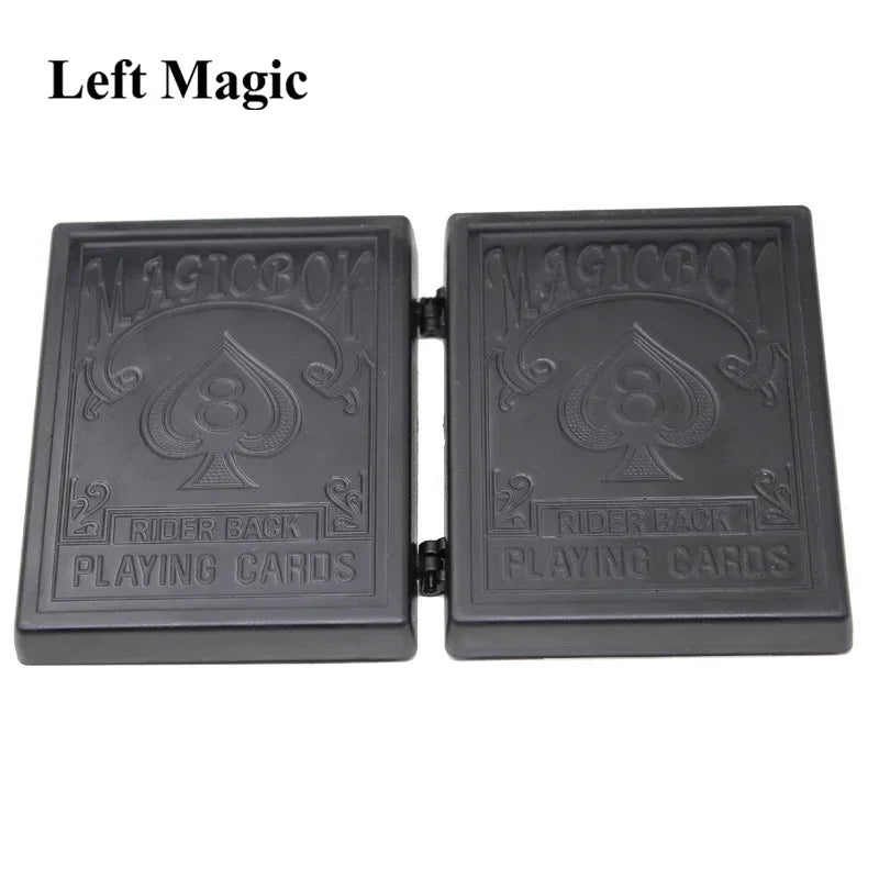 Surprise Restore Box Magic Tricks Black Plastic Box Broken Paper Card Case Close-Up Magic Tricks Props Toys For Children Adult