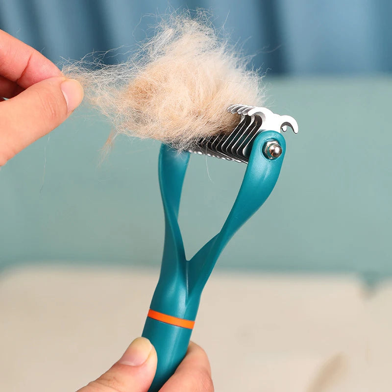 Pet Hair Remover Stainless Steel Dog Brush for Small Medium Dogs Golden Retriever Border Collie Pets Grooming Comb Accessories