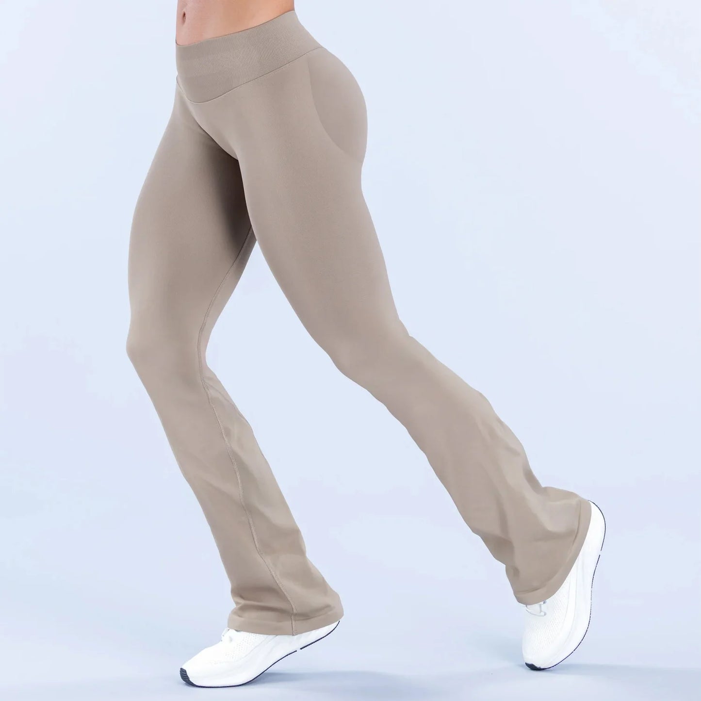 Yoga  Women Tight Flared Bootcut Yoga Leggings High Waist Seamless High Stretch Lifting Butt for Gym Running Workout Fitness