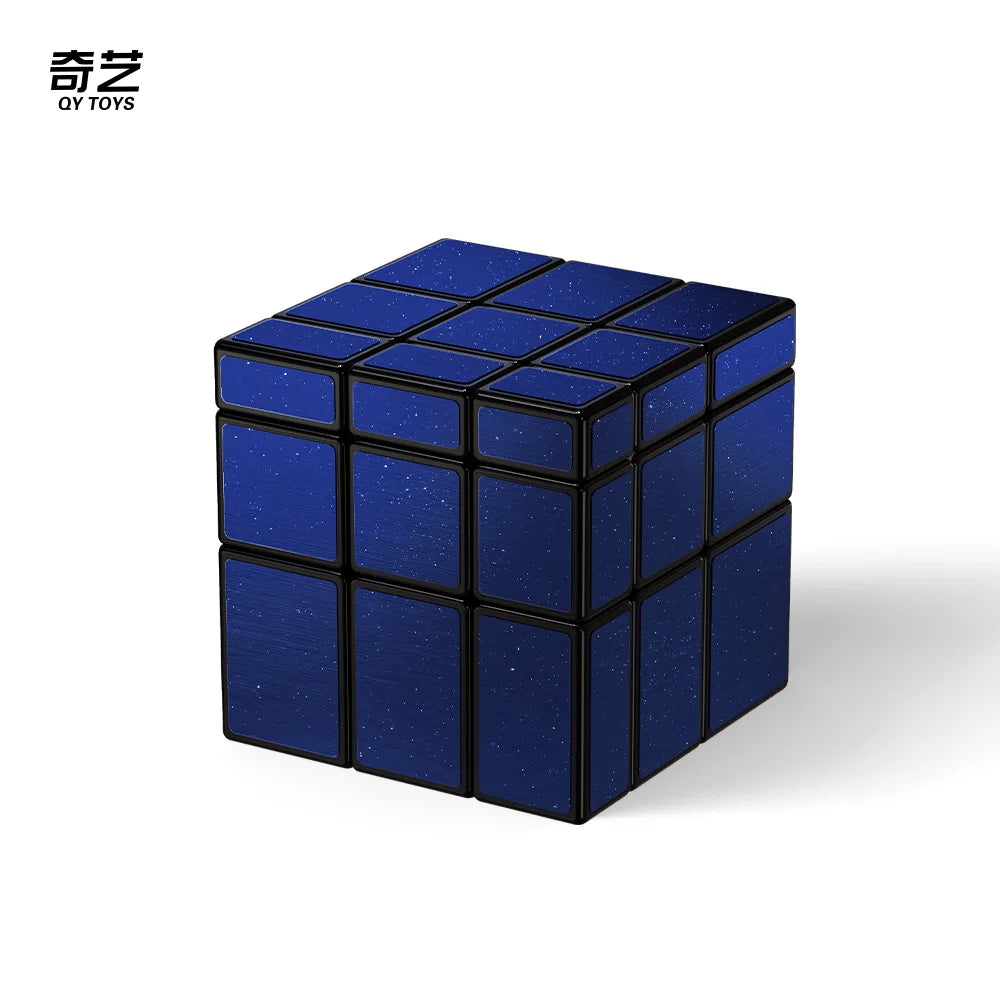 QiYi Mirror 2x2 Magic Cube Puzzle Speed Magic Cube Golden/Silver Sticker Cube Toys For Children