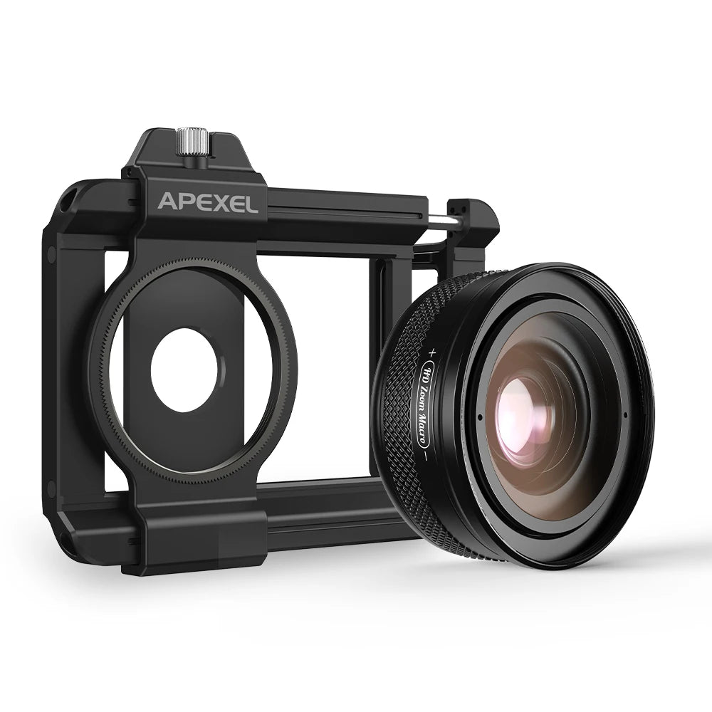 APEXEL 10-20X Zoom Macro Lens HD Mobile Phone Camera Micro Lenses for iPhone 17/PRO MAX Samsung Almost All Smartphones Photo
