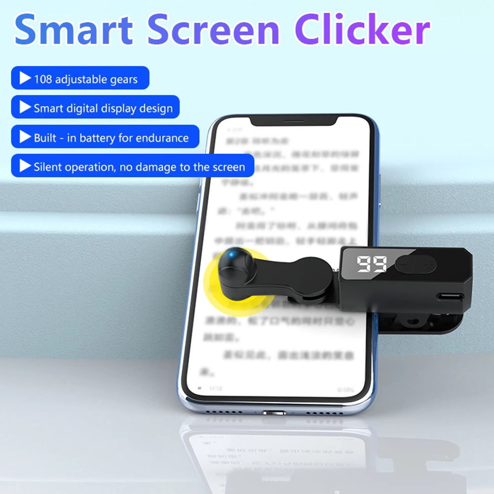 Phone Screen Device Speed Clicker for Phone Fast Click Simulation Finger Continuous Click Smart Automatic Screen Clicker