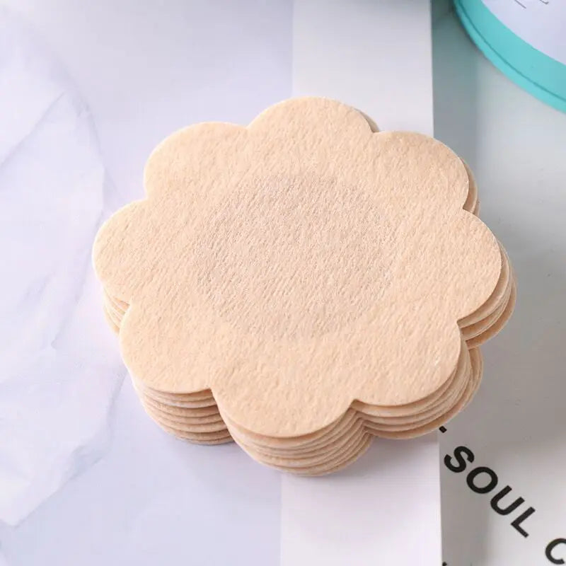 Women Nipple Sticker Disposable Invisible Chest Sticker Non-woven Bra Breast Patch Bra-less Pasties Pad Nipple Cover Stickers