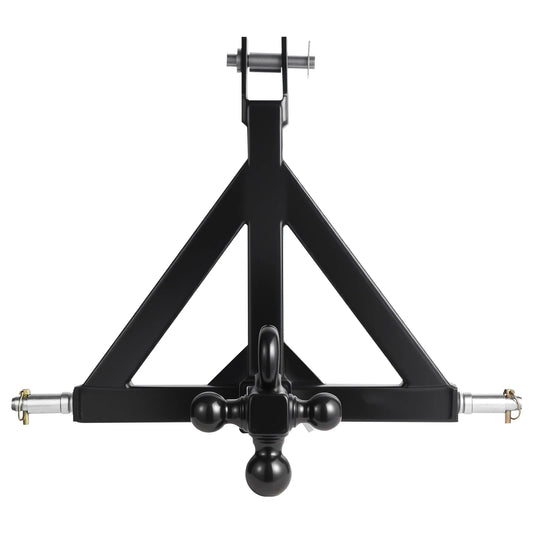 SucceBuy 3 Point Trailer Hitch 2in Receiver 3pt Quick Hitch Attachment with 3 Trailer Balls Compatible with Kubota Mahindra Ford