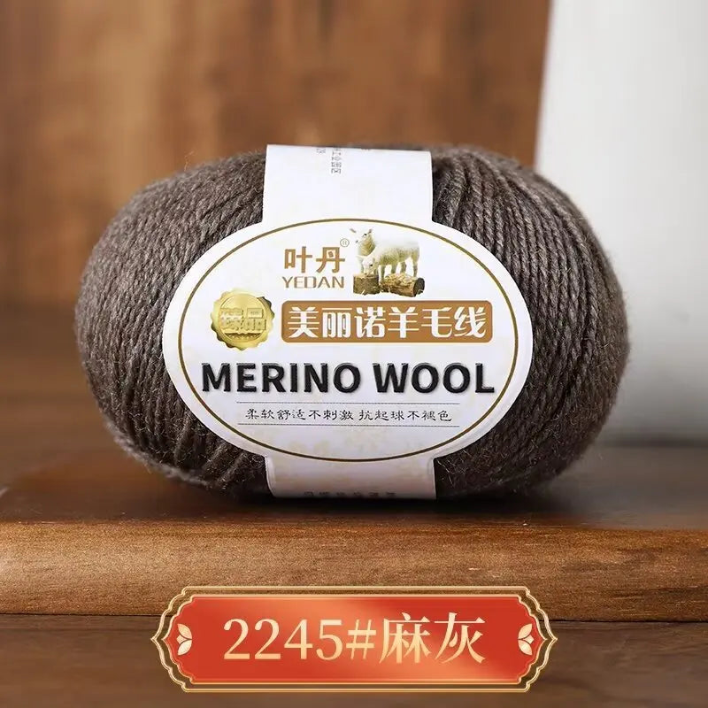 1Pc 50g Soft Merino Wool Yarn for hand knitting Anti-pilling Wool Crochet line knit Sweater Scarf hat Wool Thread warm lana
