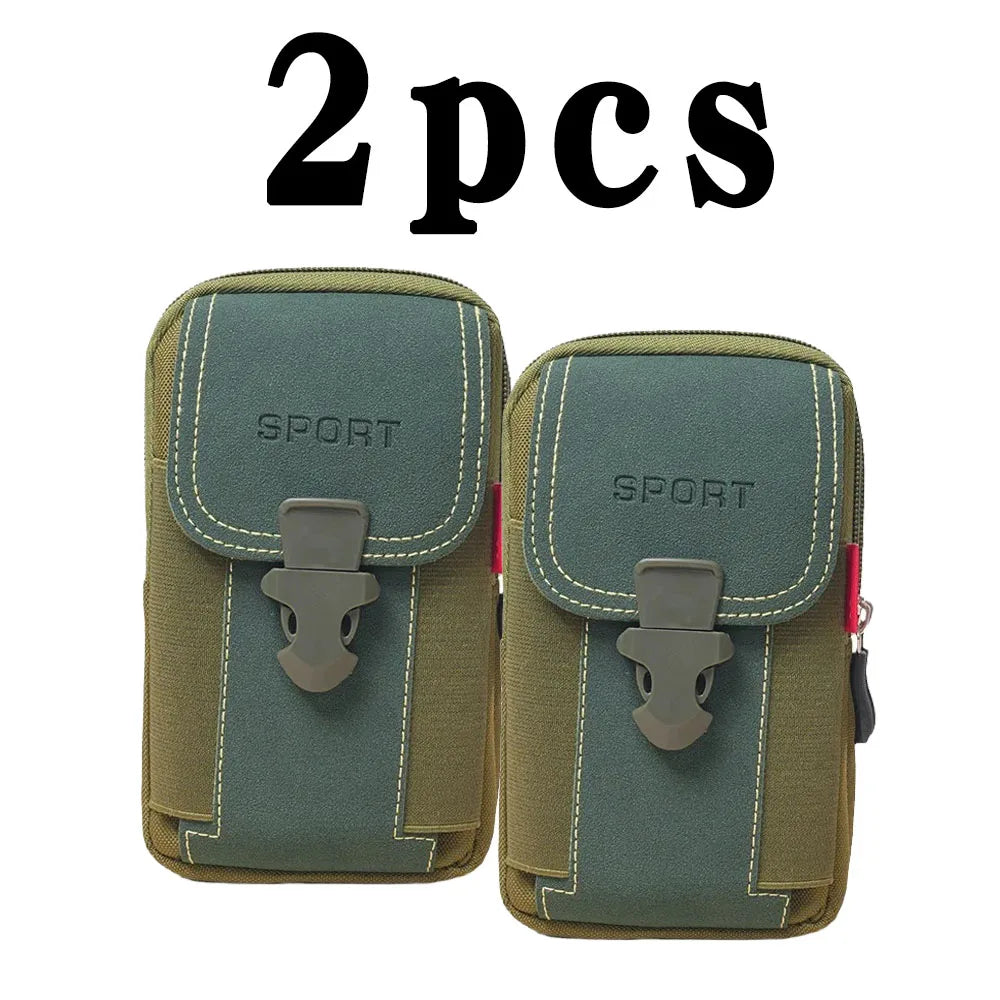 Man Belt Pouch Mobile Phone Bag for Men Phone Holster Bag Molle Waist Bag Pack Small Tactical Duty Belt Backpack Card Holder