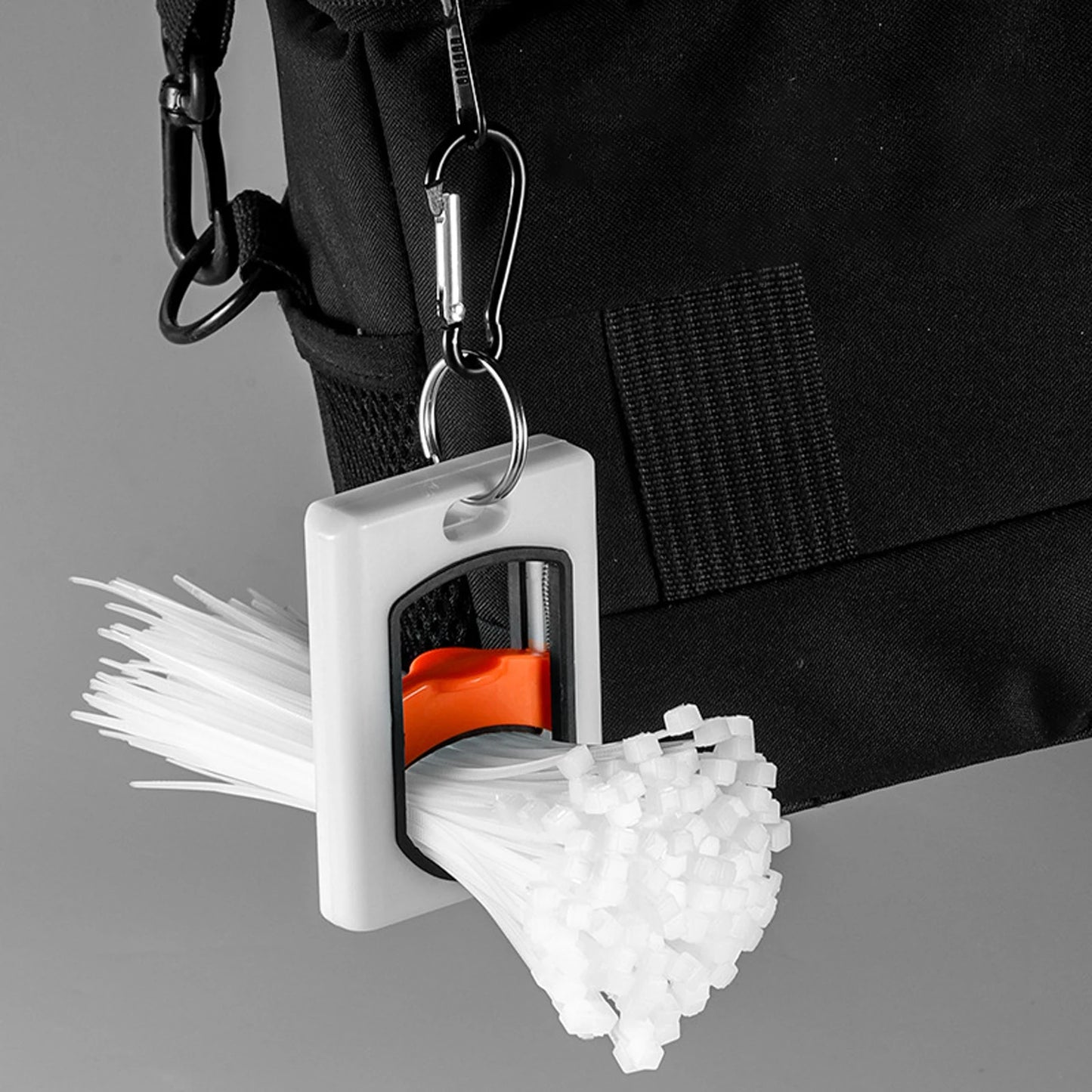 New Cable Tie Organizer Portable Glow Fluorescent Storage Cable Tie Holder Cable Tie Storage Tool Wire Tie Storage Keeper 1-3PCS
