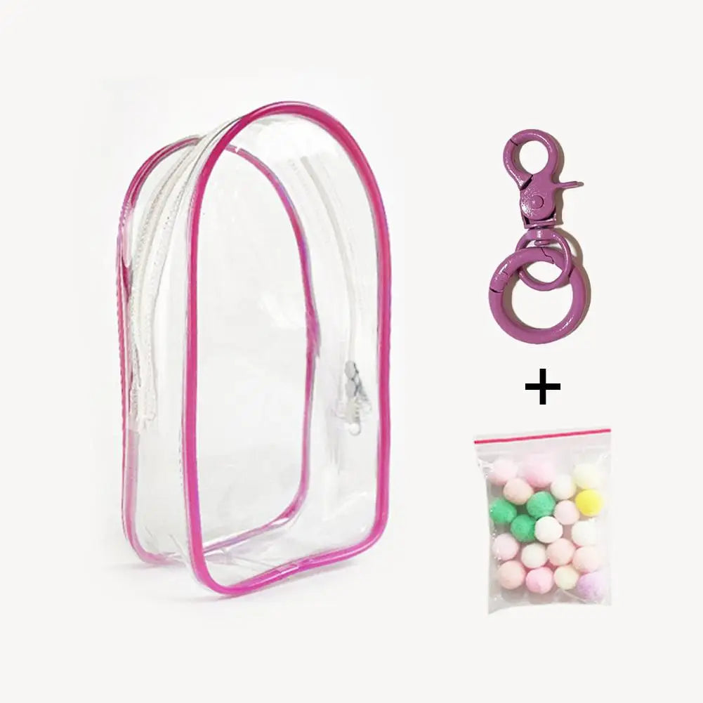 PVC Transparent Protective Case for Skullpanda Labubu Hirono Twinkle Dolls Dustproof Display Bag