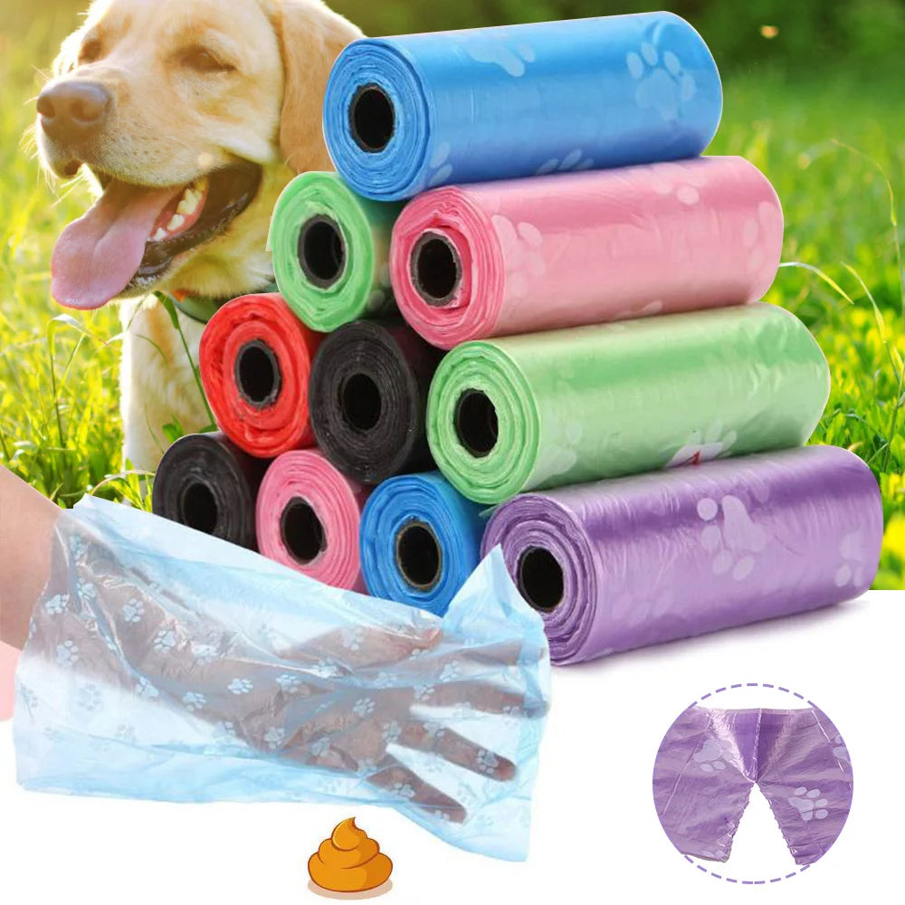 50-100 rollsDog Poo Bags Biodegradable Poop Bags Recycle Leak-Proof Doggy Waste Bags for Cat