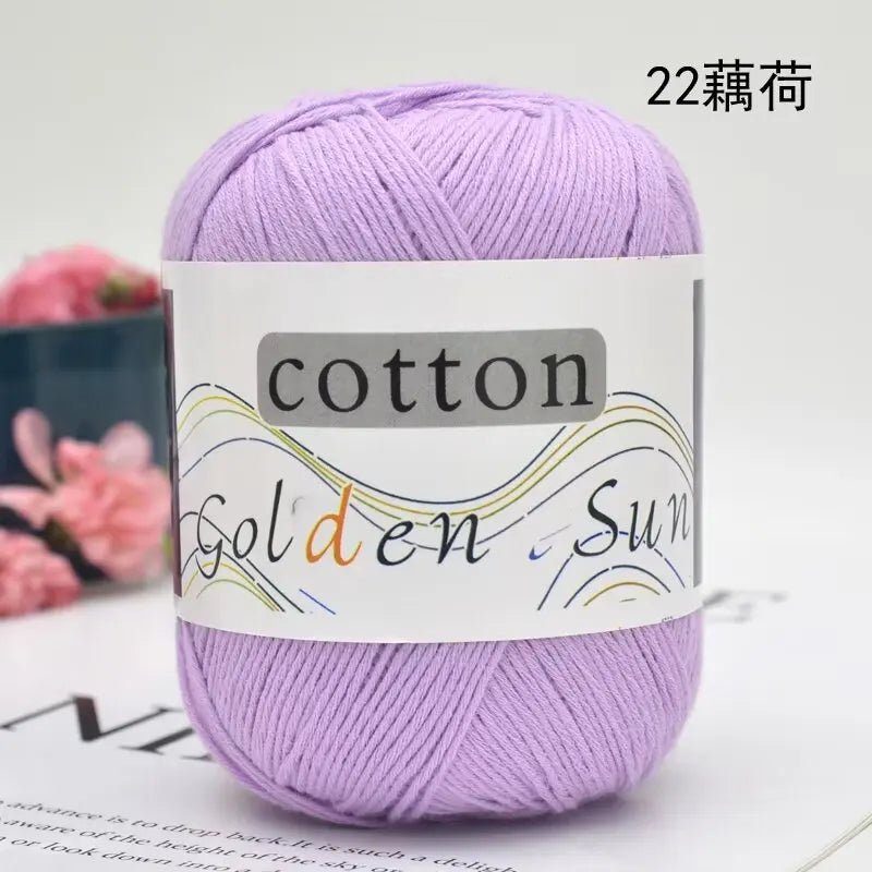 1Pc 50g Hand knitting 100% cotton yarn soft crochet yarn to knit sweater blanket hat line crocheting amigurumi doll bag threads