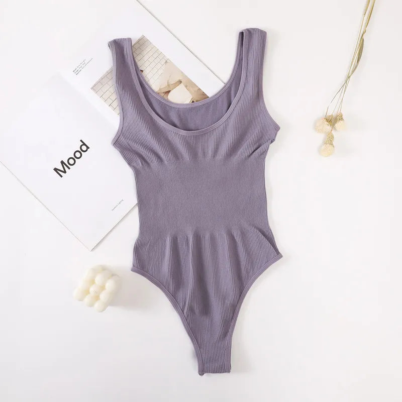 Women Non-wire Bra And Panties Set Seamless Underwear Lingerie Set Tummy Control Shapewear Slimming Thong Female Jumpsuit