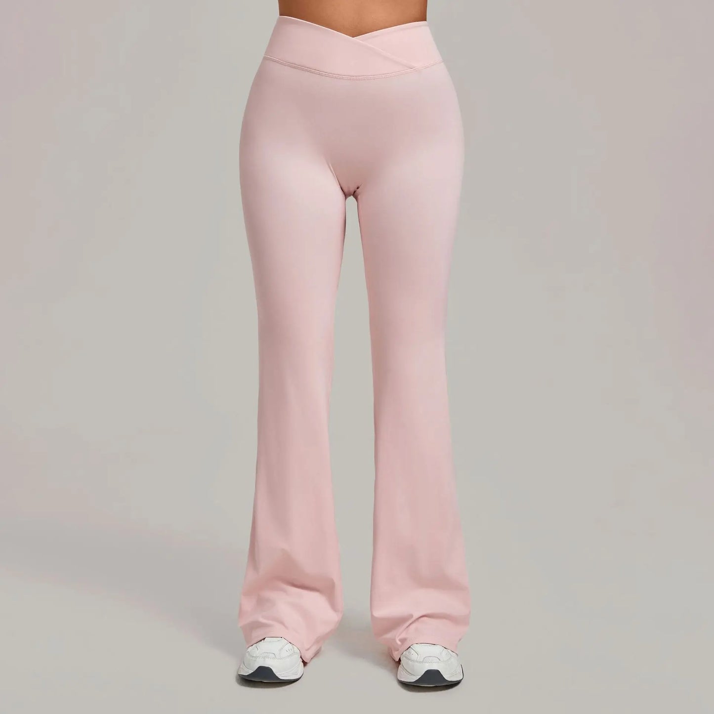 Women's Pilates Yoga Pants Sports Fitness Flared Peach Hip-lifting Leggings Outdoor Workout Training Running Casual Trousers