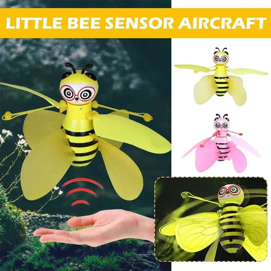 Popular toy influencer sensor Little Bee Flying Vehicle Toy With Gesture Suspension And Glowing Effect Gift Kid Toysflying