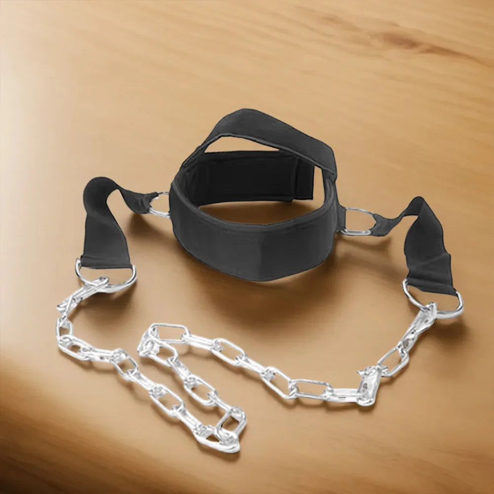 1-5PCS Head Neck Lifting Strap Head Neck Training With Chain Adjustable Head Harness Neck Trainer For Home Gym Bodybuilding New