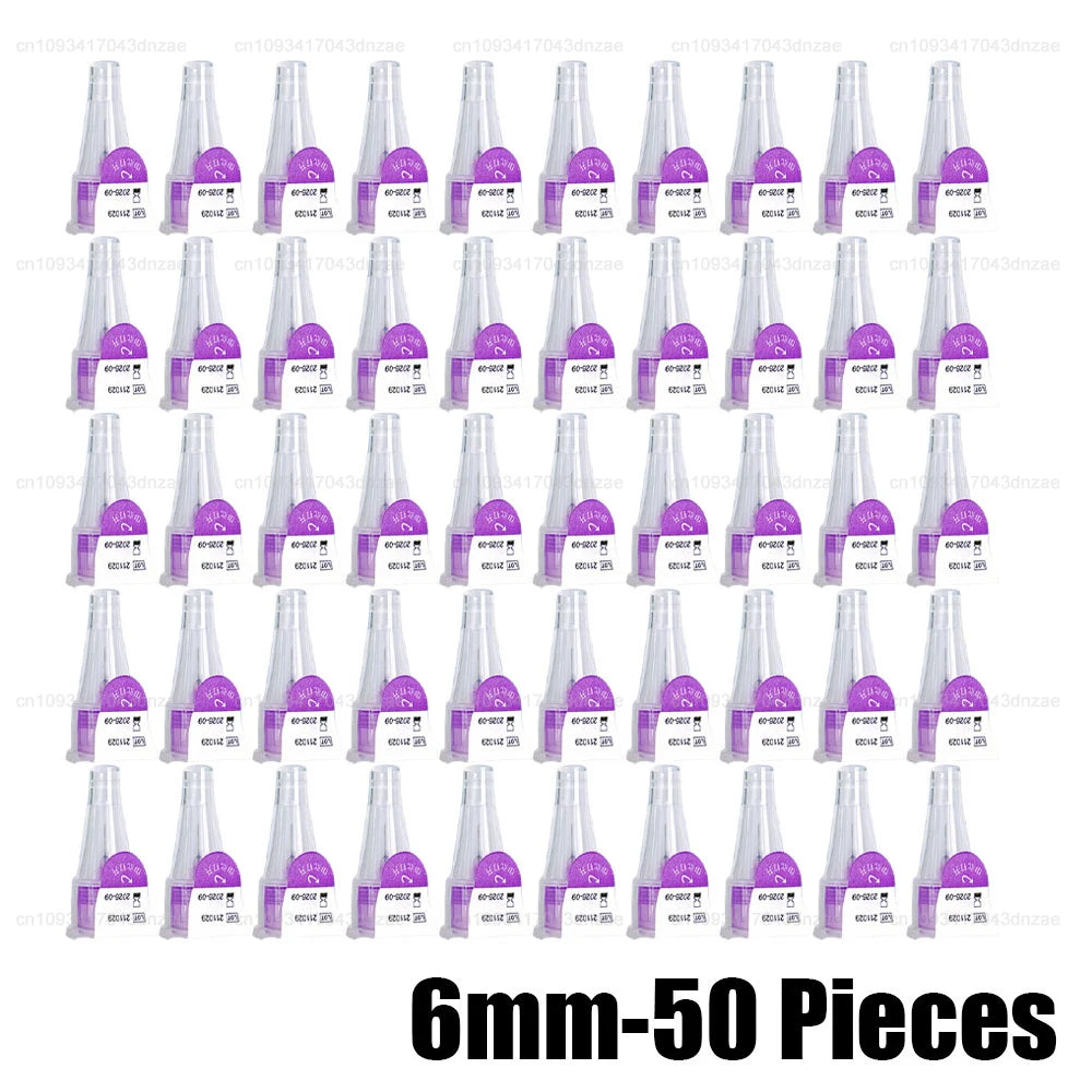 10/30/50/100Pcs Sterile Insulin Cartridges For Lilly Insulin Injection Pen Individual Packaging Medical Insulin Pen Tip 31G 6mm